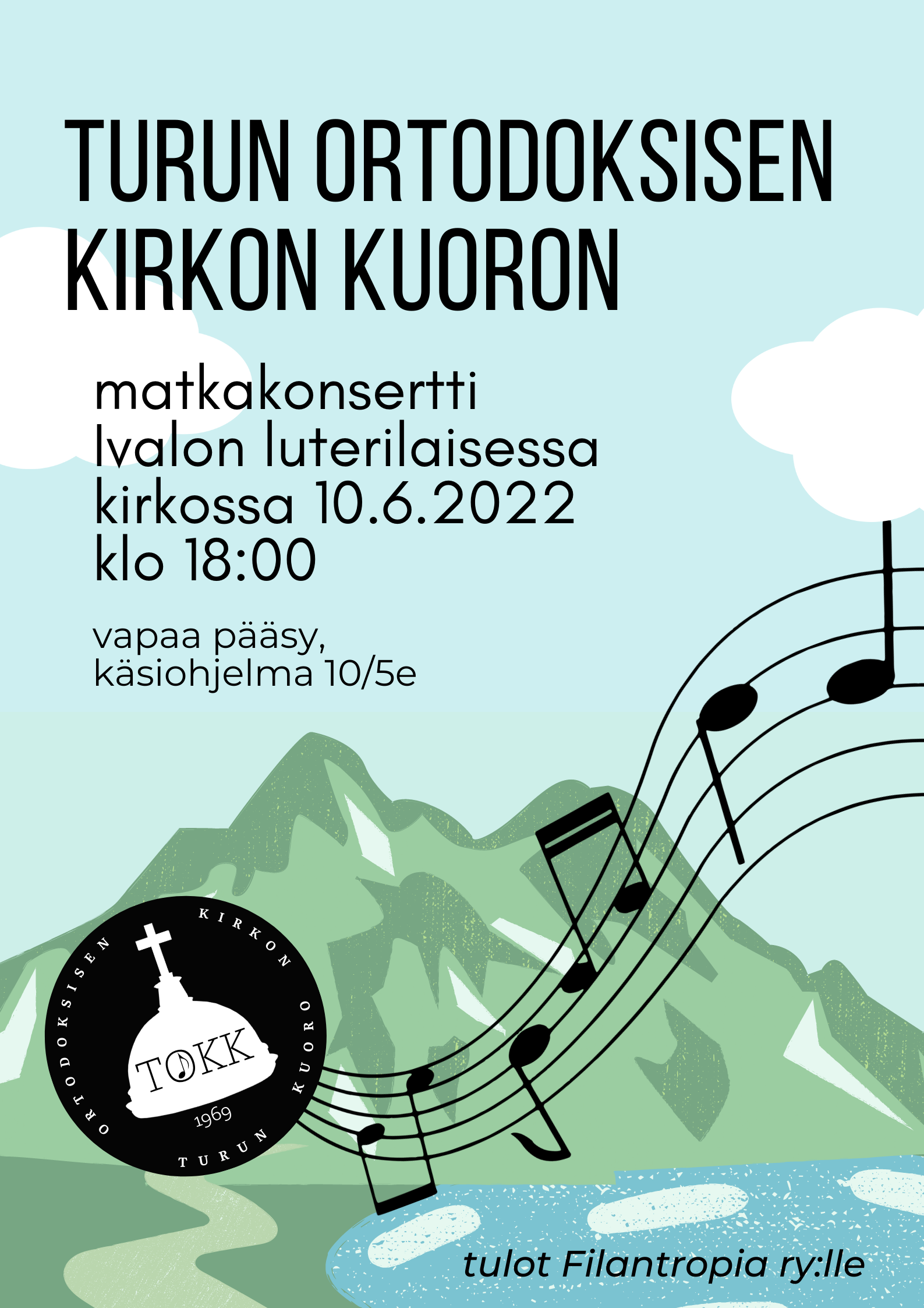 Kuvassa konserttimainos.